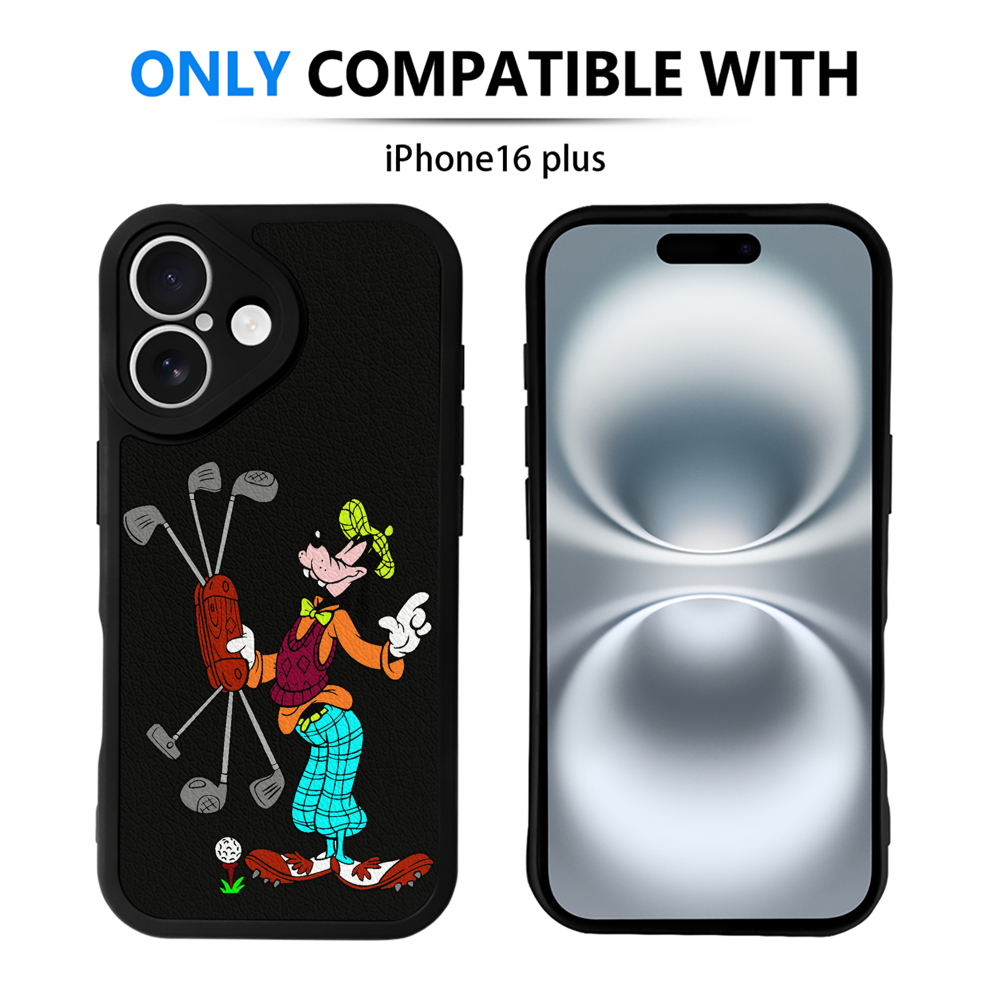（画像用） ミッキーマウス Mickey Mouse 【iPhone 16シリーズ対応】シリコンスマホケース（レザー調） 材質：シリコン